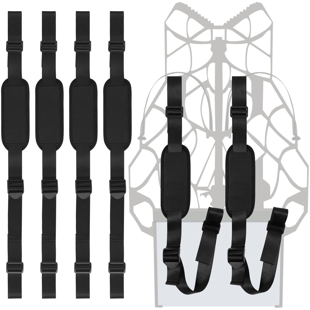 4 Pcs Tree Stand Backpack Straps Carrying Shoulder Strap Treestand black
