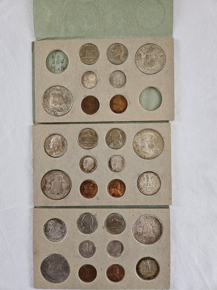 1949 US Double Mint Set PDS Nice Toning Original Packaging UNC