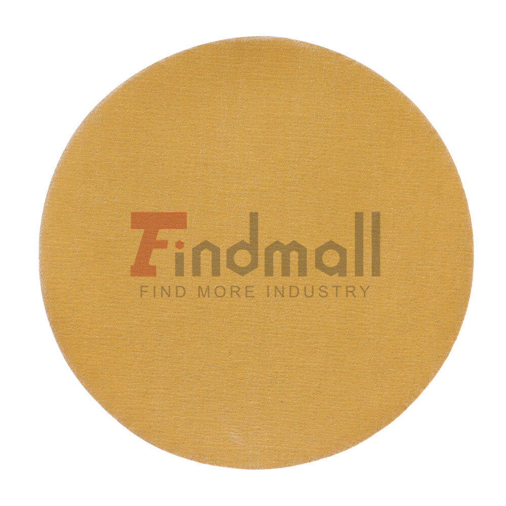 100 Pcs 320 Grit 5" NO-Hole Disc Hook Loop Pads Sanding Discs Flocking