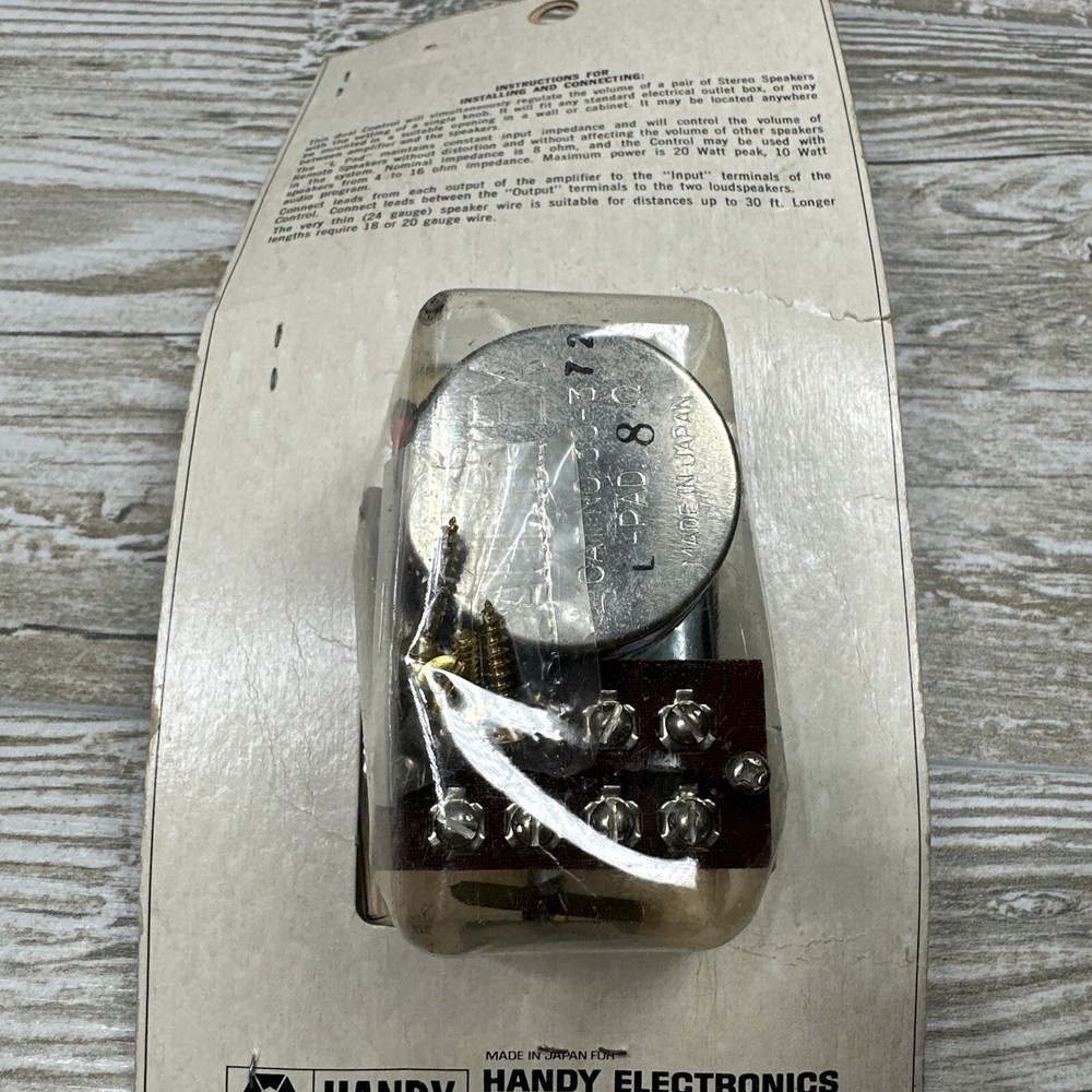 Handy Electronics Vintage Remote Speaker Control NOS Sealed Duel Speaker Control