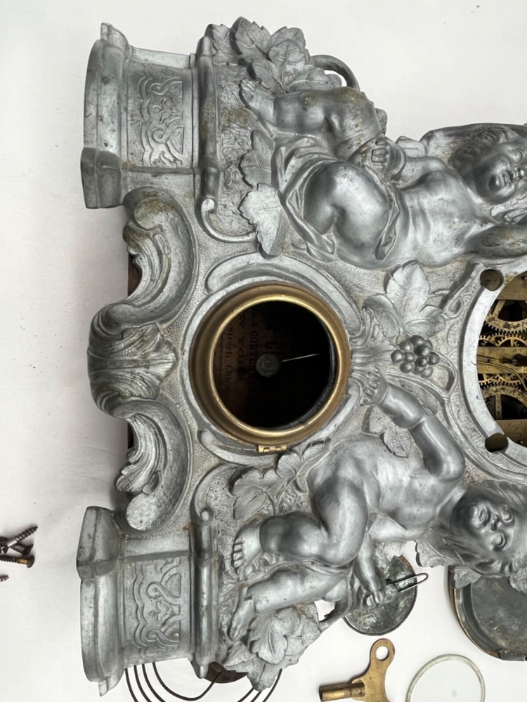 1850's The American Clock Co. Cast Clock.