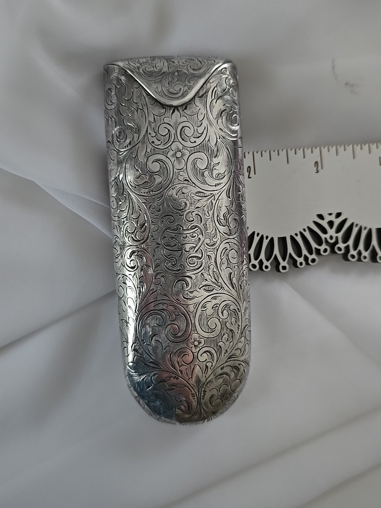 Antique McAuliffe & Hadley Sterling Silver Eyeglass Case