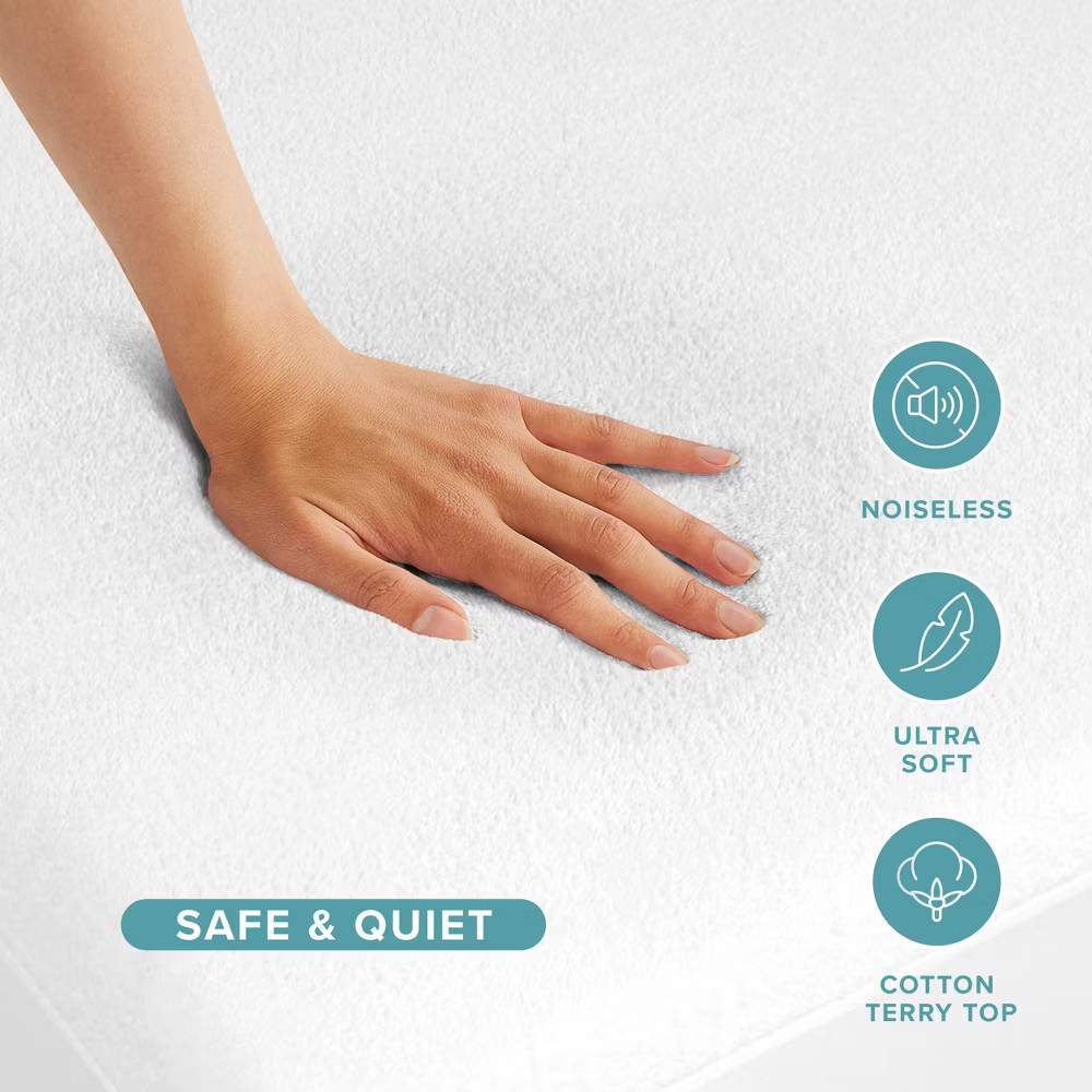 Breathable Waterproof Mattress Protector by Bare Home - Full, White