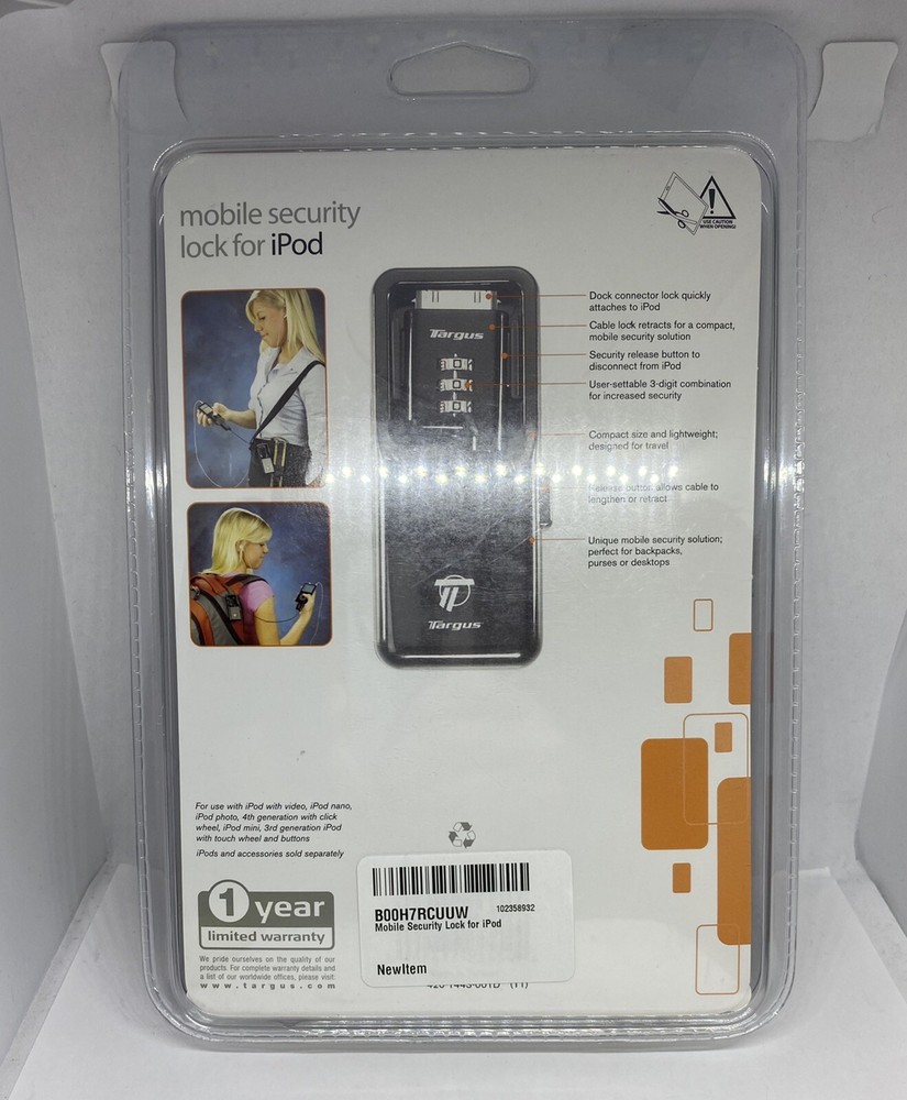 Targus Mobile Security Lock For iPod - New