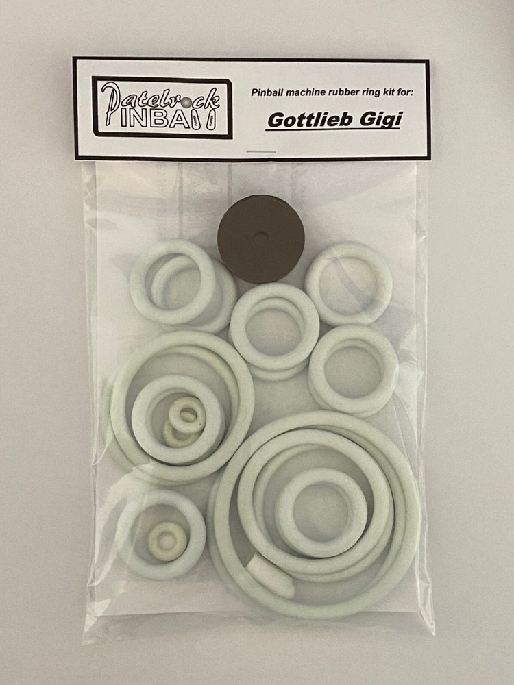 1963 Gottlieb Gigi Pinball Machine Rubber Ring Kit