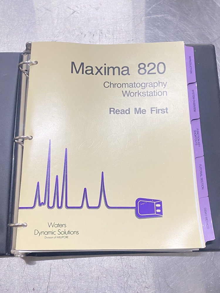 Waters Maxima 820 Chromatography Workstation - Users Guide / Instructions Manual