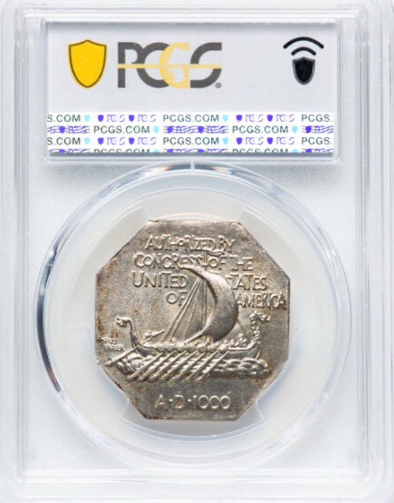 1925-Norse American Medal - THICK Example-PCGS MS 62 -Trueview