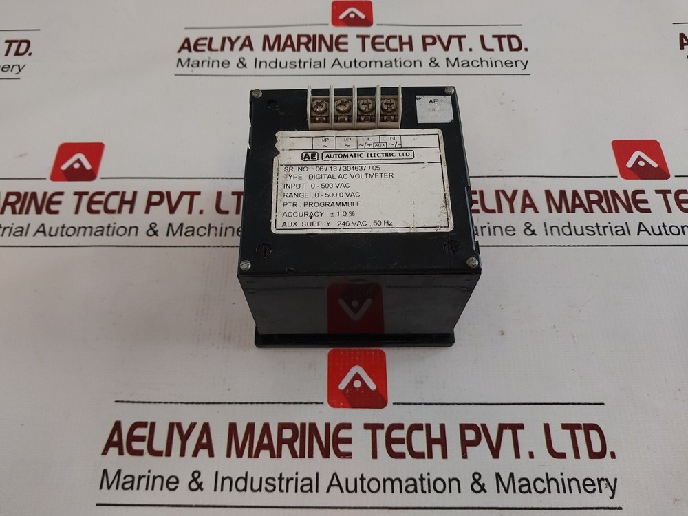 Automatic electric digital ac voltmeter 0-500.0 vac