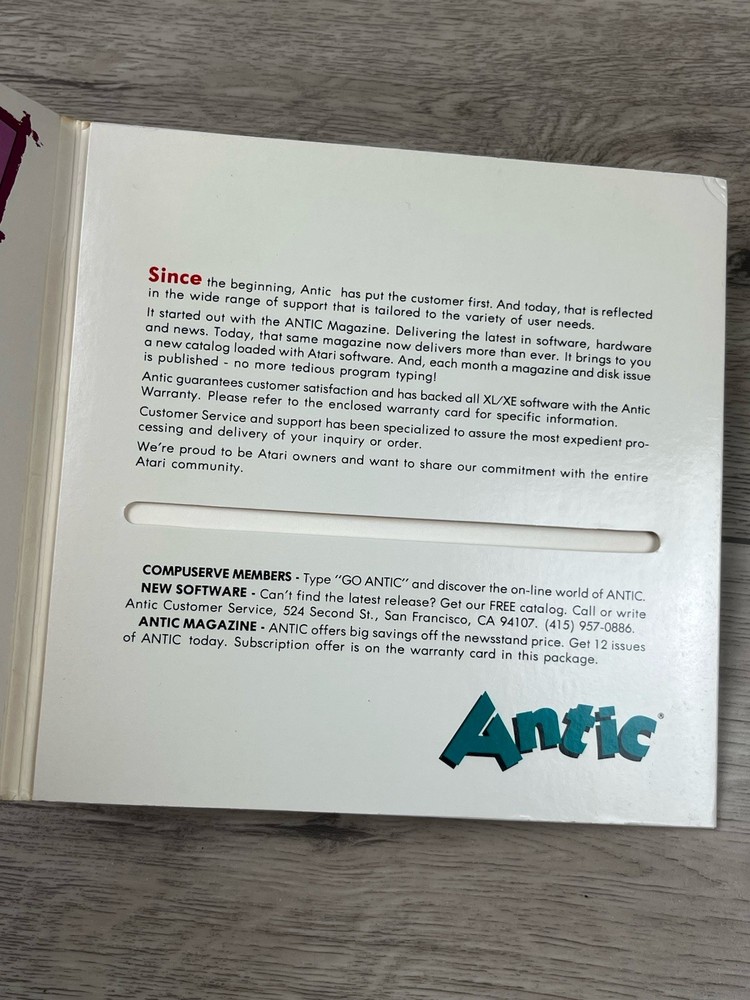 DEEP BLUE SECRETS - Atari 400/800 Computer APX-20179 Software (NO DISK)