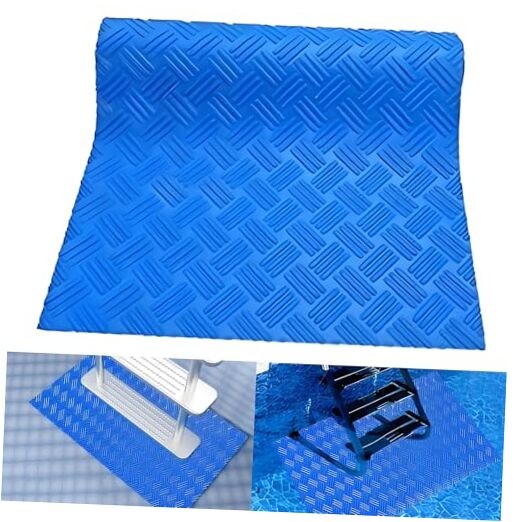 Pool Ladder Mat,36 Inch x 16 Inch Protective Pool Step 36" x 16" (Rectangular)