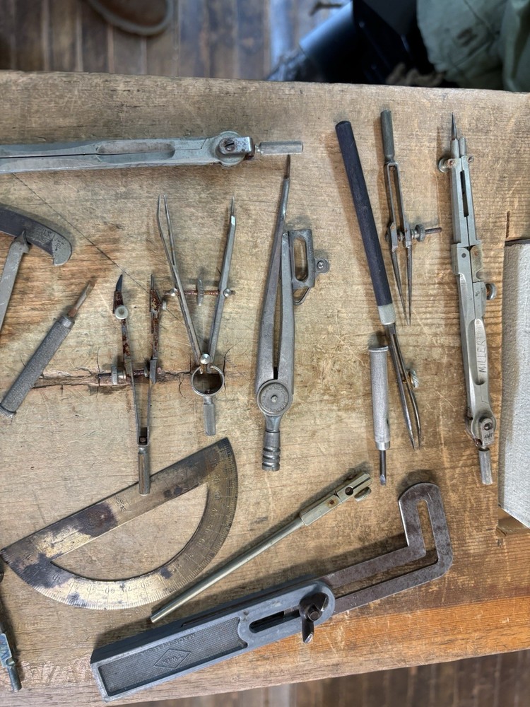 Vintage Machinist & Drafting Tools large lot.