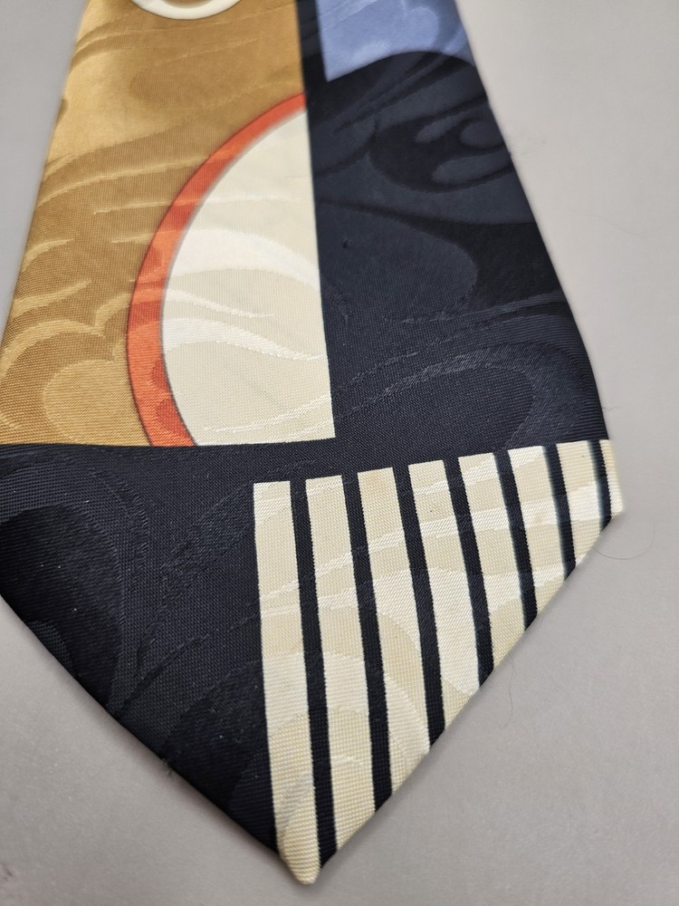 Unbranded Nice Art Deco Pattern 100% Silk Tie Necktie