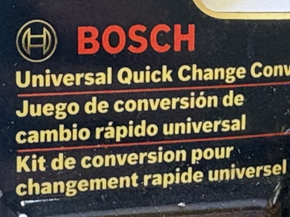 Bosch CK2 6 piece Universal Quick Change Conversion Kit 9/16"-6" New