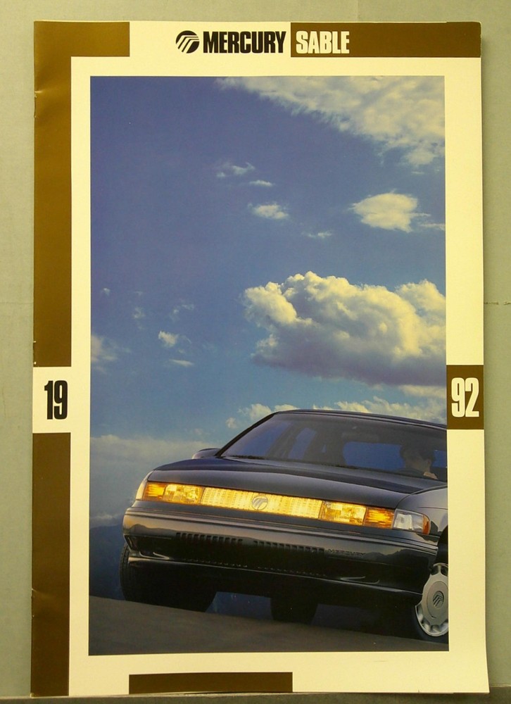 1992 Mercury Sable Sales Catalog