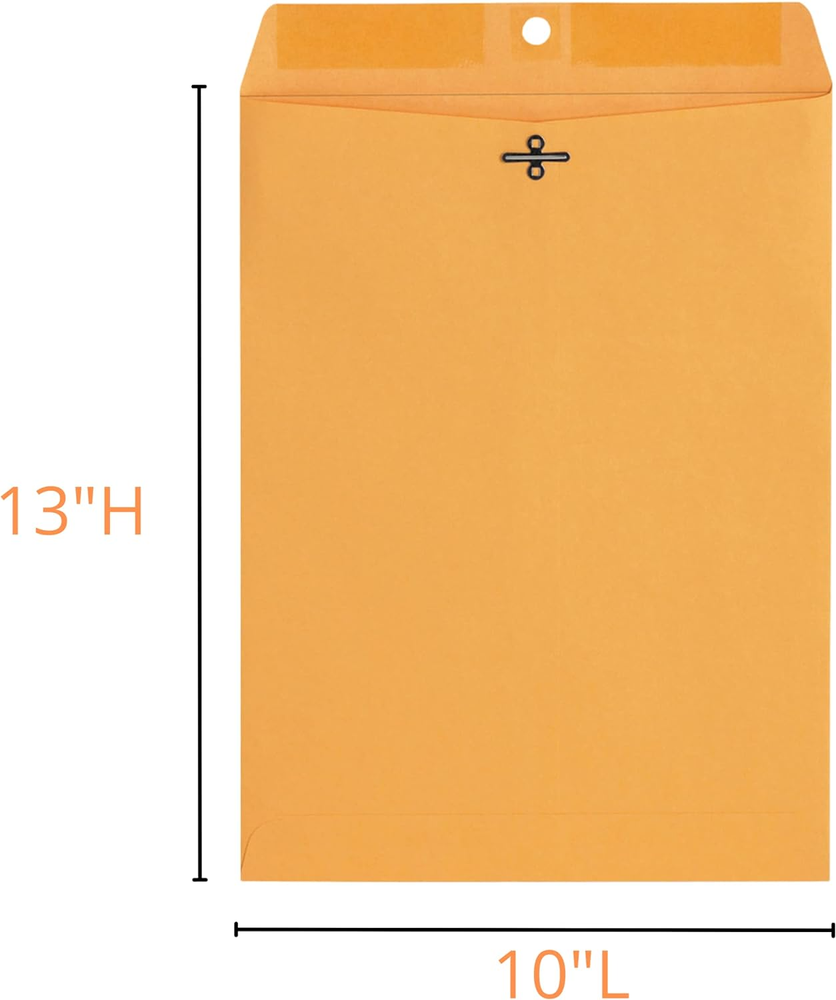 Clasp Envelopes 10X13, Large Mailing Envelopes, Catalog Envelopes, Clasp Closure