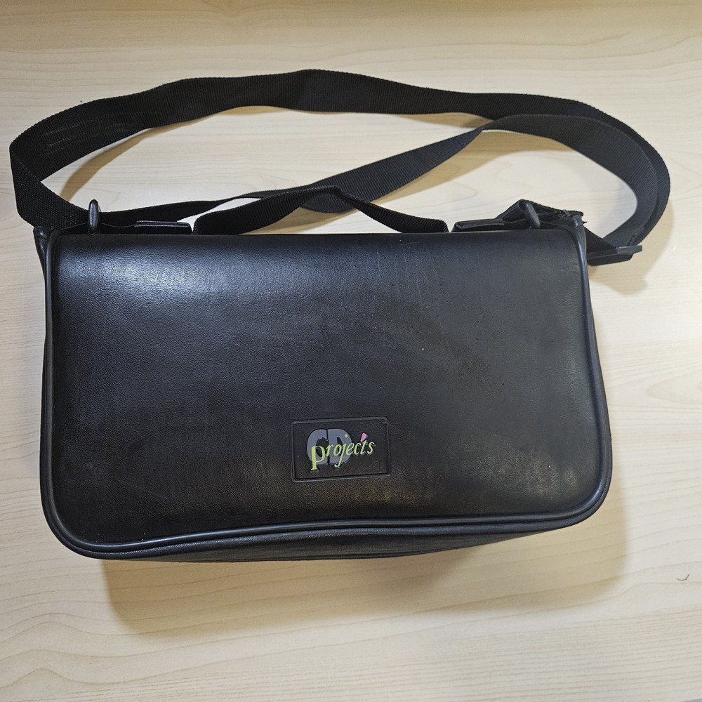 Vintage CD Projects CD Case Holder Storage Black 11.75x6.75"