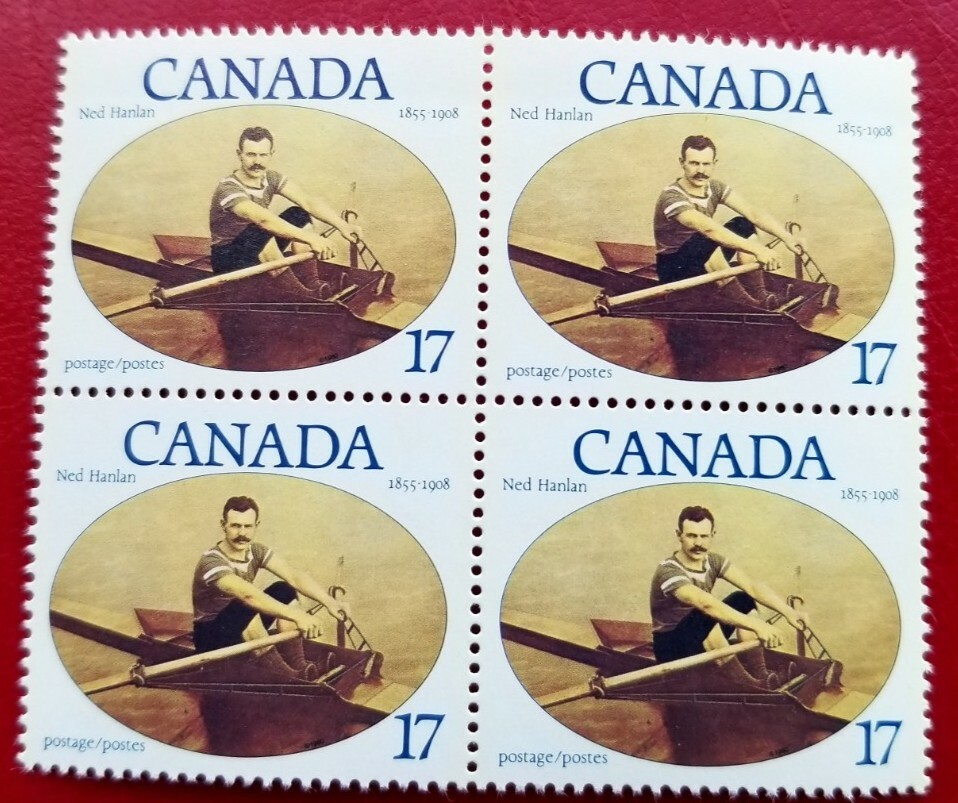 Canada #862 MNH VF BLK4  17c Ned Hanlan 1980