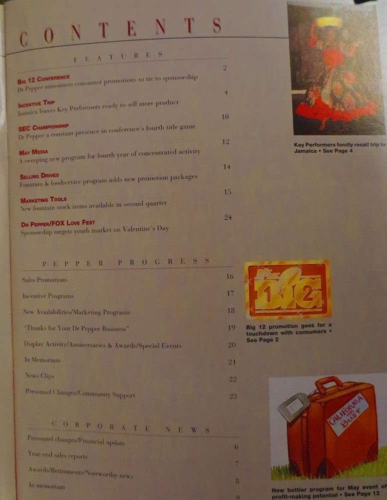 DR PEPPER CLOCK DIAL SPRING 1996 MAGAZINE