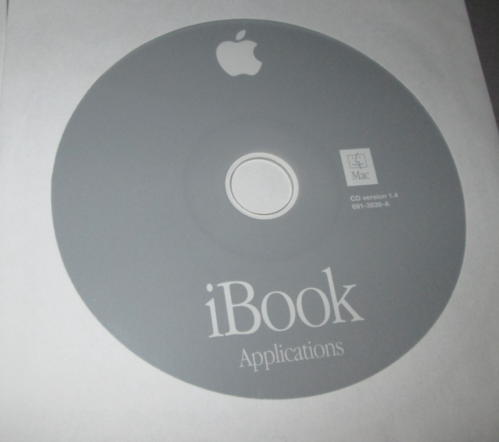 Apple iBook Software Restore Application Mac OS Discs 7 Vintage