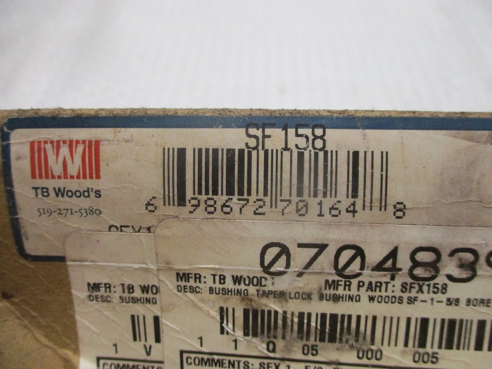 YB WOODS SFX158 BUSHING NSMP