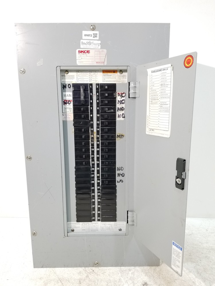 CH/Cutler Hammer PRL1 Main Panel With Breakers 80 Amp 120/208 Volt 3 Phase 4 W