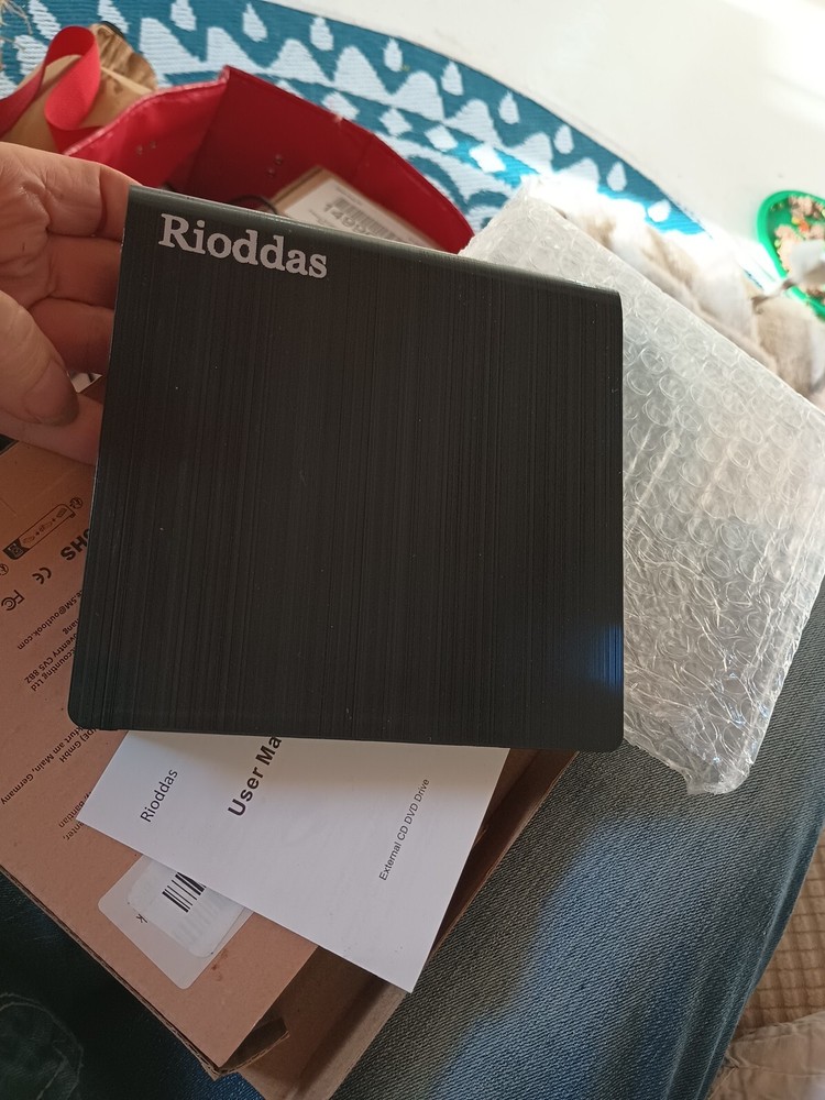 New Rioddas BT638 External DVD/CD Drive USB3.0 Pop-up Mobile