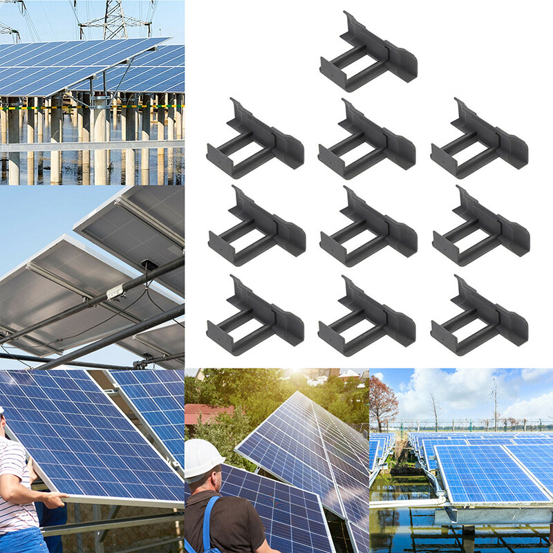 1/3/5/10/30/60pcs Solar Panel Cleaning Mud Clips Water Guide Drainage Module Kit