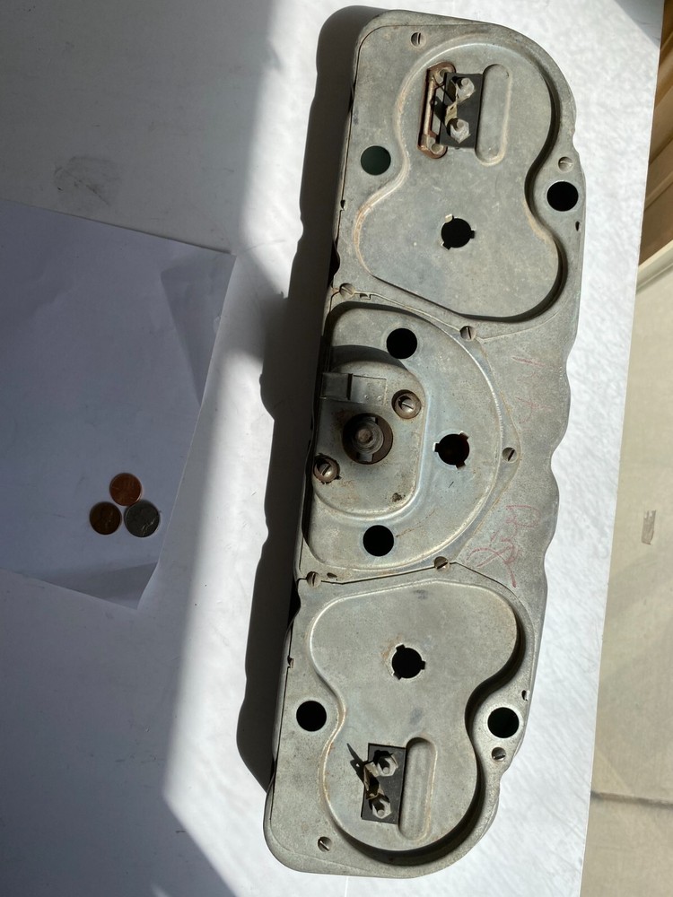 Dirty Dented Broken Gauges-Dash Instrument Panel Cluster BACKING PLATE-CHEVY C10