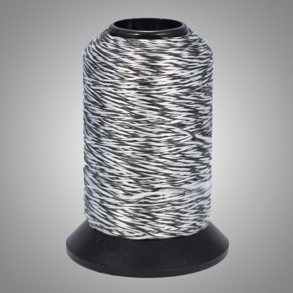 White & Black Speckled 1/8lb BCY 452X / 452XtraBowstring Material Bow String