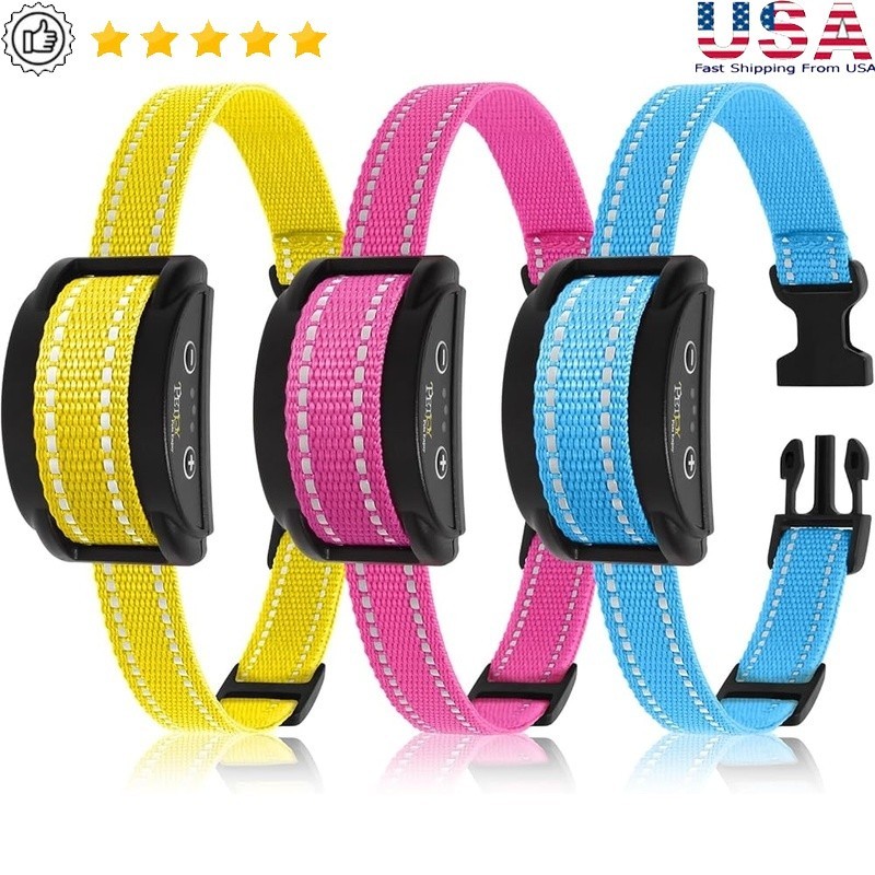 Dog Bark Collar W/ 7 Activation Levels 5 Sensitivity Adjustable No False Trigger