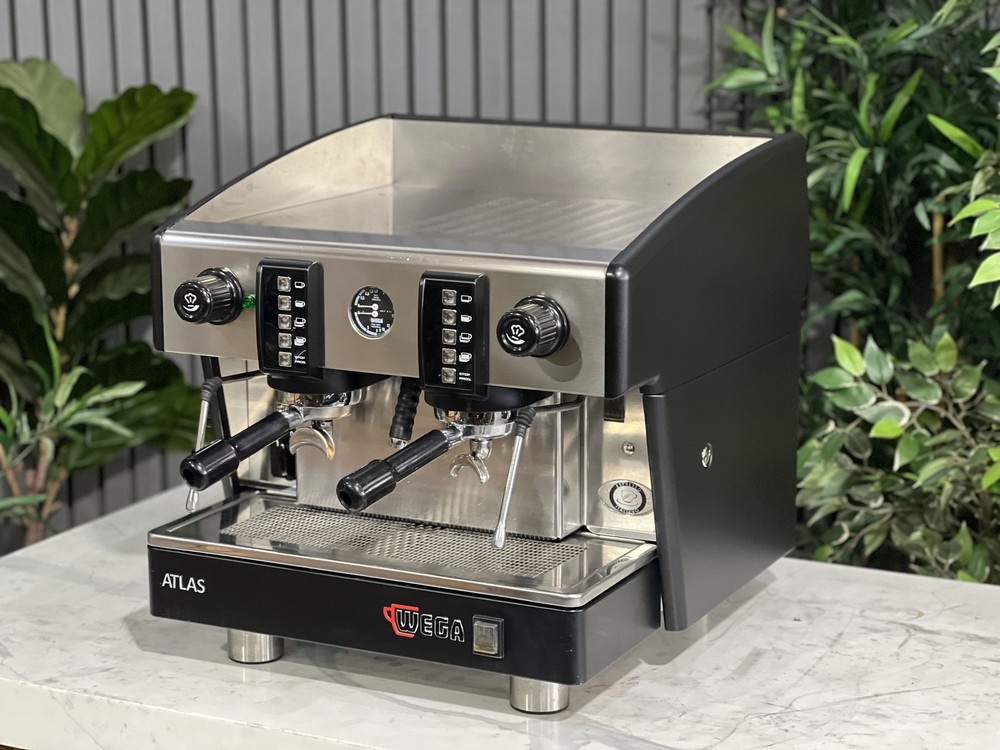 WEGA ATLAS COMPACT EVD 2 GROUP ESPRESSO COFFEE MACHINE BLACK