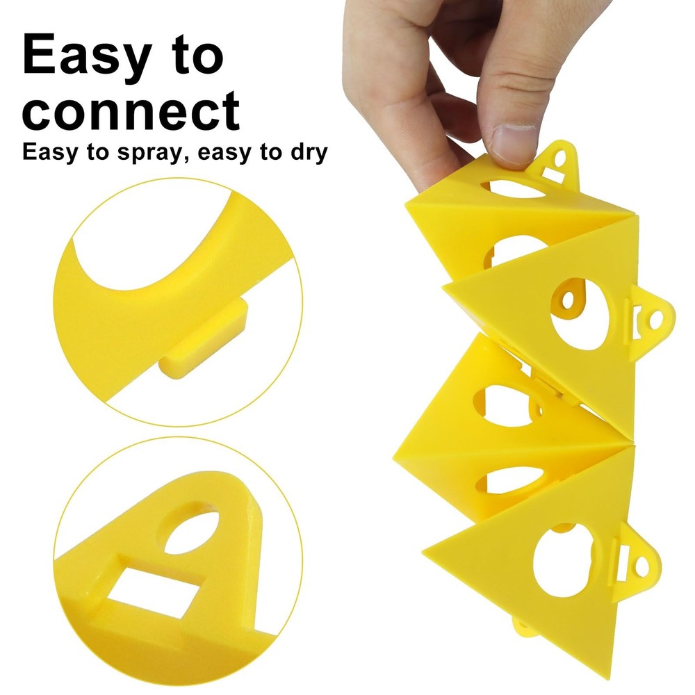 4 piece Pyramid Stand for Painting Premium Plastic Paint Triangle Locking System