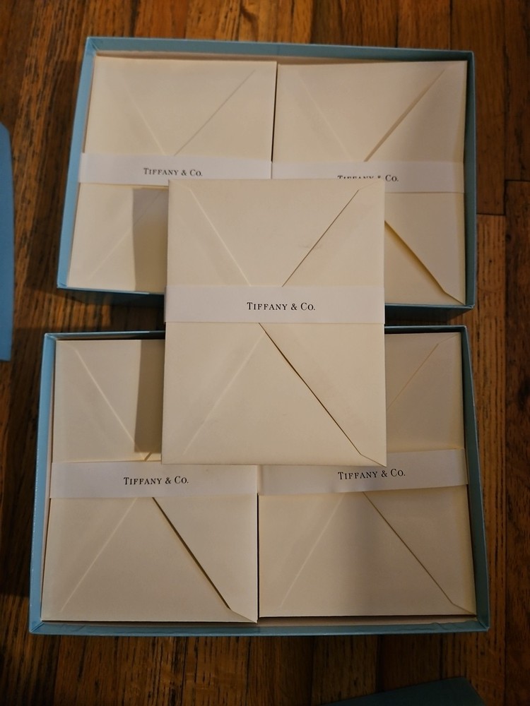 Tiffany & Co Vintage Envelopes 2 Boxes