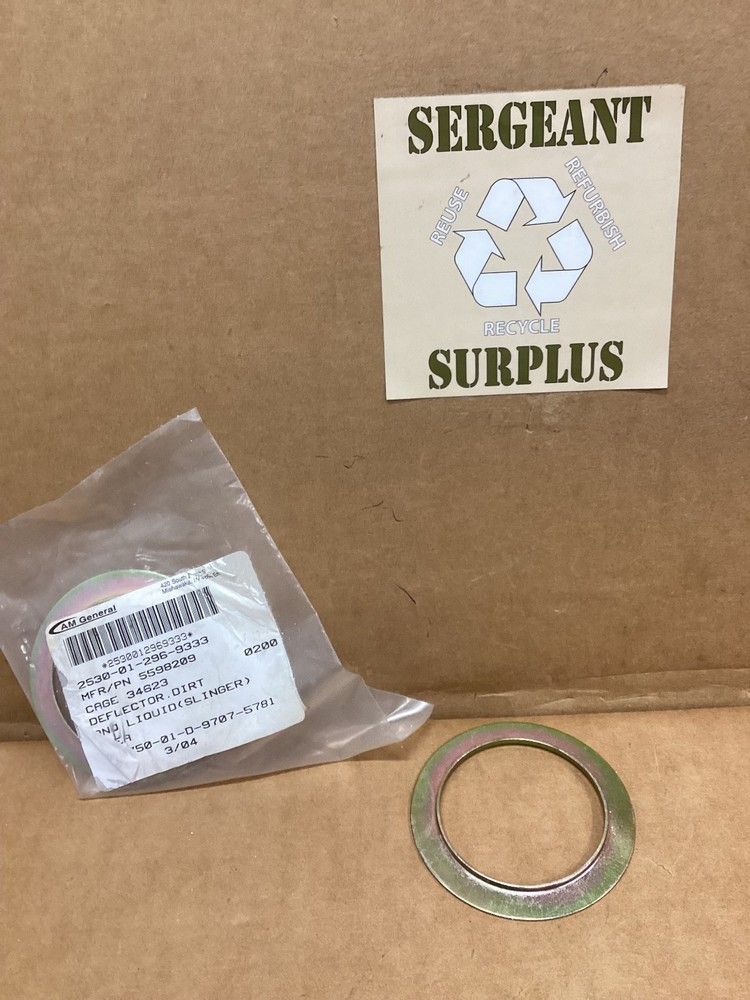 Deflector dirt & Liquid slinger half shaft/HMMWV 2530-01-296-9333