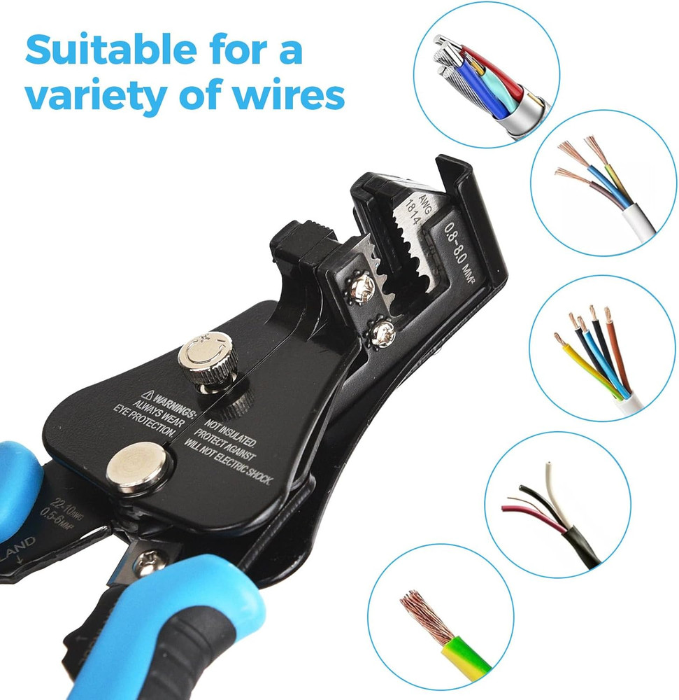 Automatic Heavy Duty Wire Stripper/Wire Cutter, 3 in 1 Adjustable Wire Stripper