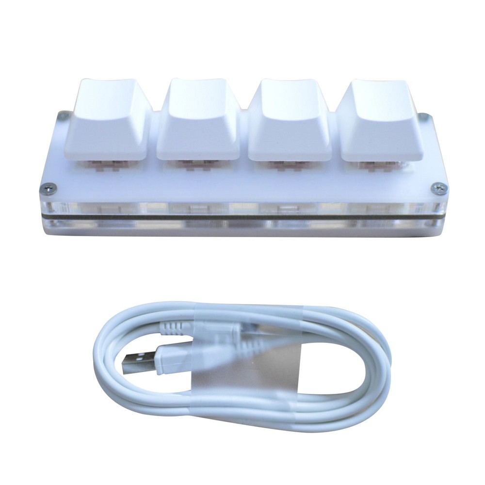 4Keys USB Mini Mechanical Keyboard DIY Custom Shortcut Macro Programmable Keypad