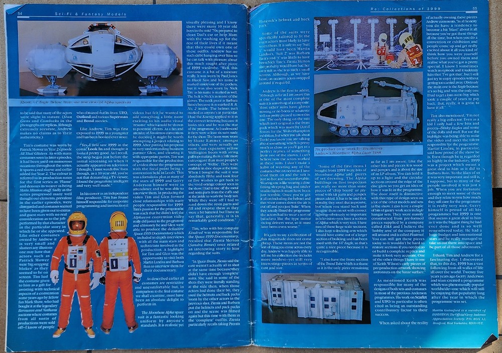 Space 1999 Eagle Transporter 22" Model Kit-Brian Johnson edition & S99 Magazine!