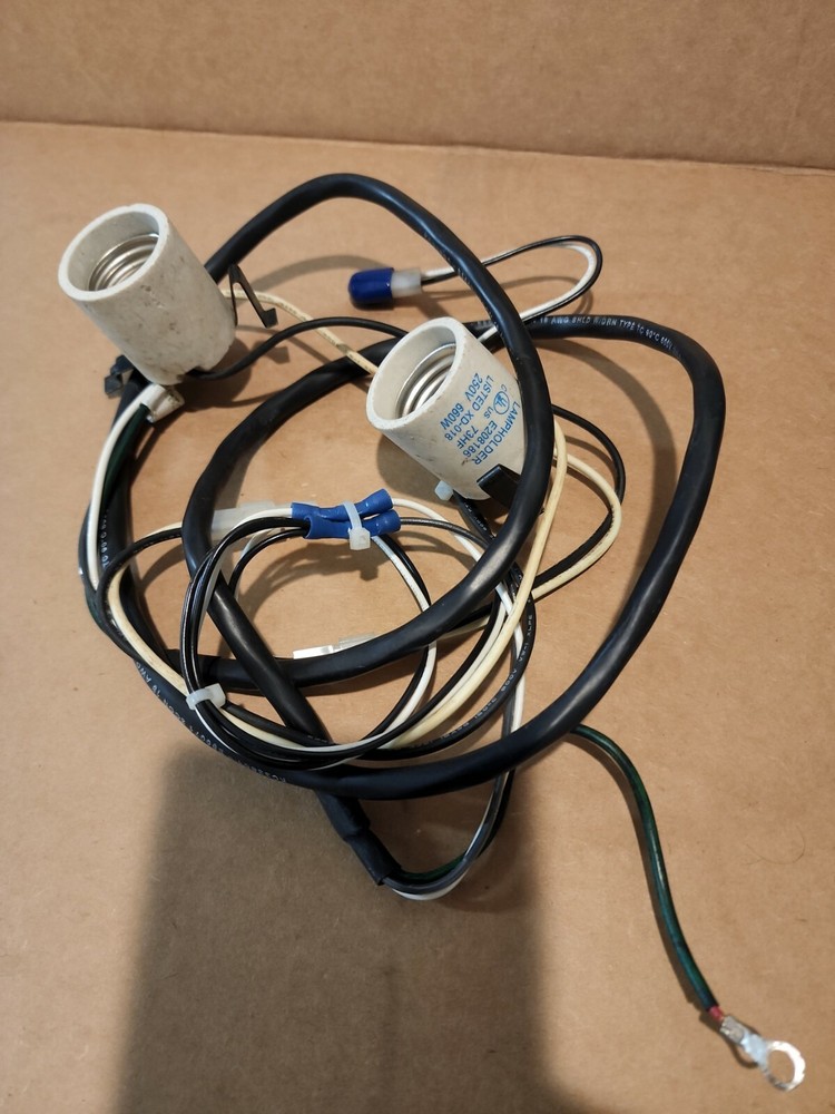 Grindmaster Cecilware Light Sockets set of 2 B102A & wiring Harness