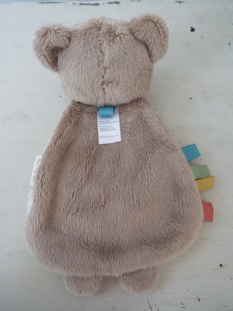 Itzy Ritzy Baby Lovey Teddy Bear Heart Teether Security Blanket Tags