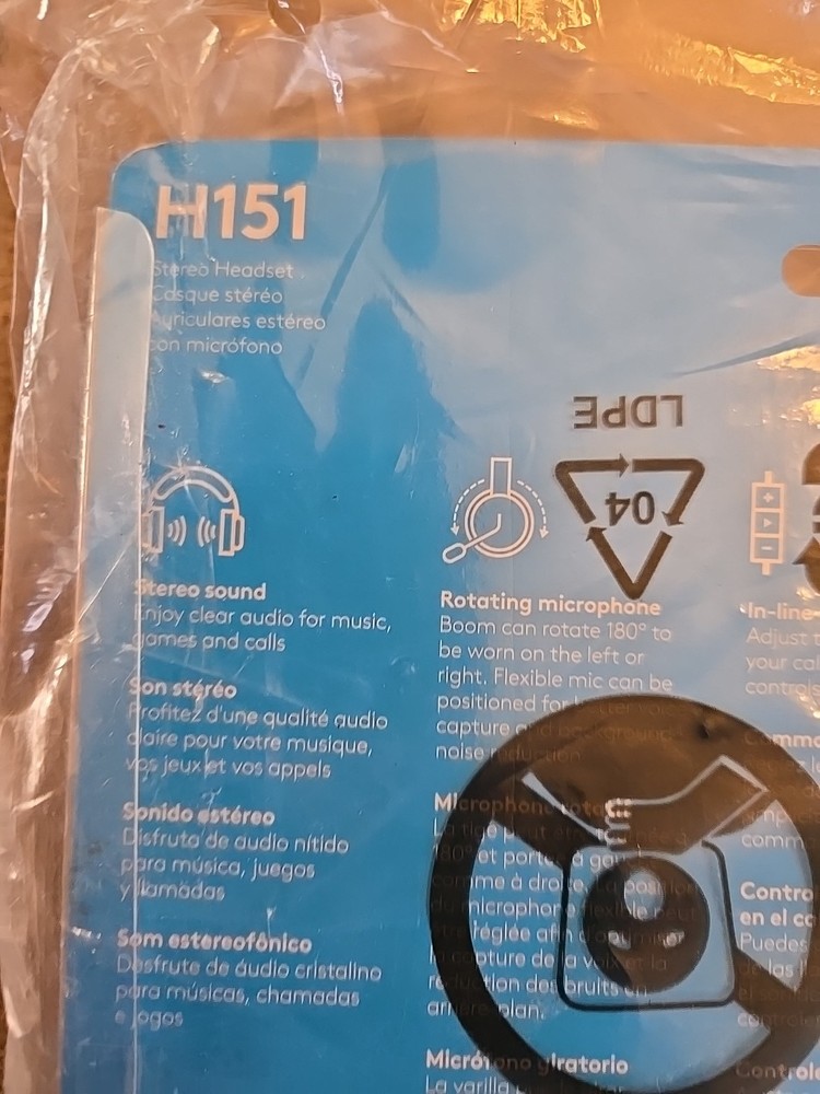Logitech H151 Stereo Multi Device Headset with In Line Controls New OEM See All