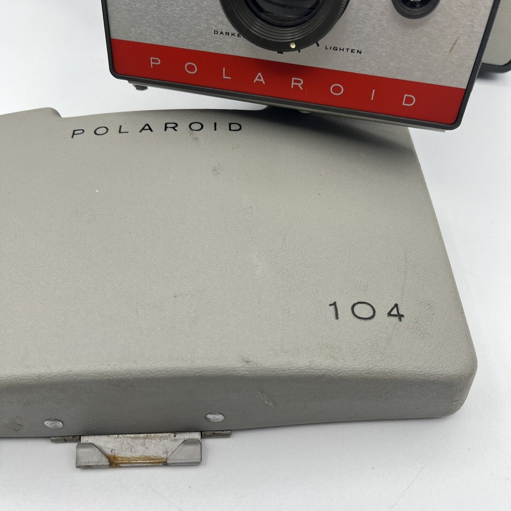 Polaroid Land Camera - Automatic 104 - Gray - Vintage - Untested