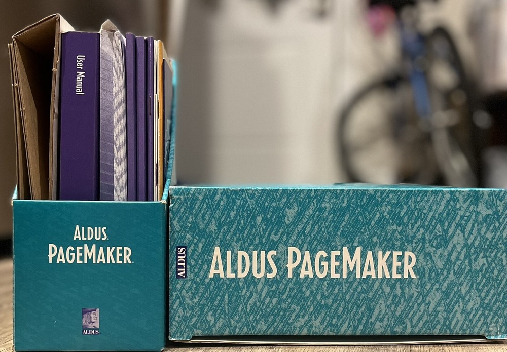 Vintage ALDUS ADOBE PAGEMAKER 5 Apple Macintosh Big Box OFFICE Mac Software