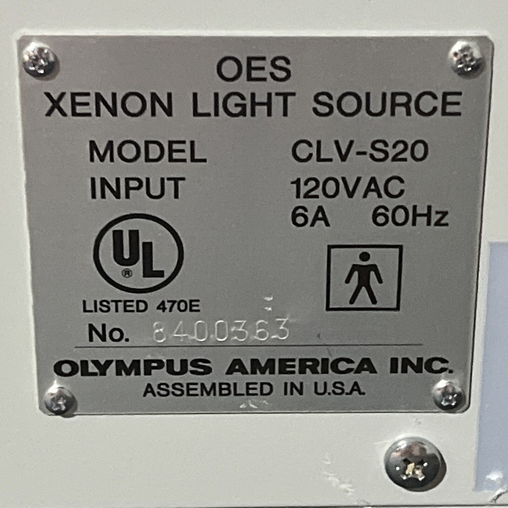 OLYMPUS CLV-S20 XENON LIGHT SOURCE ,
