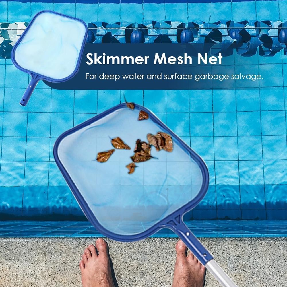 Leaf Skimmer Swimming Pools Cleaning Net SPA Rubbish Skimmer Rake Leaf Mesh Deep