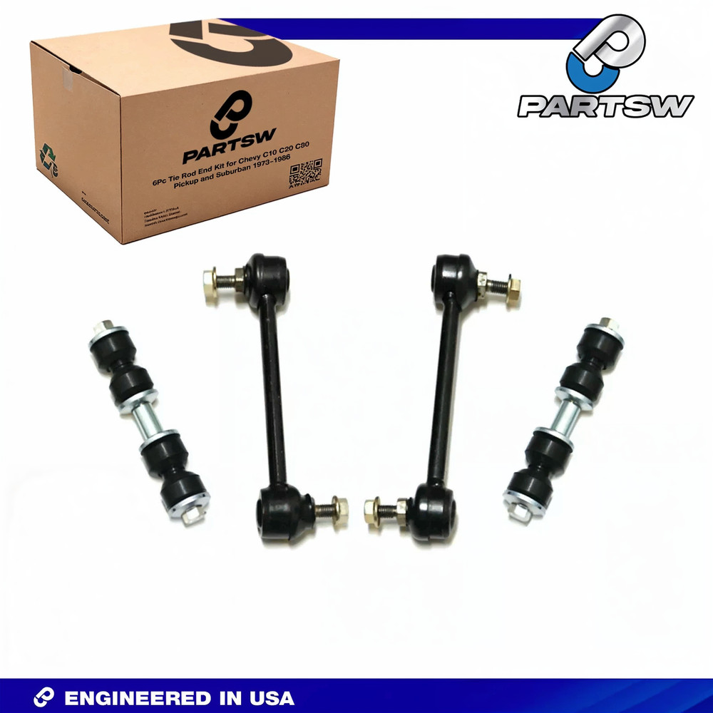 PartsW Chevy Impala 2000-2013 4Pc Front & Rear Sway Bar Stabilizer Link Kit
