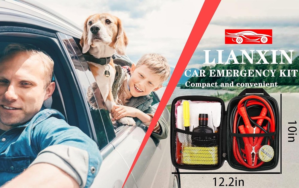 Car Roadside Emergency Tool Kit