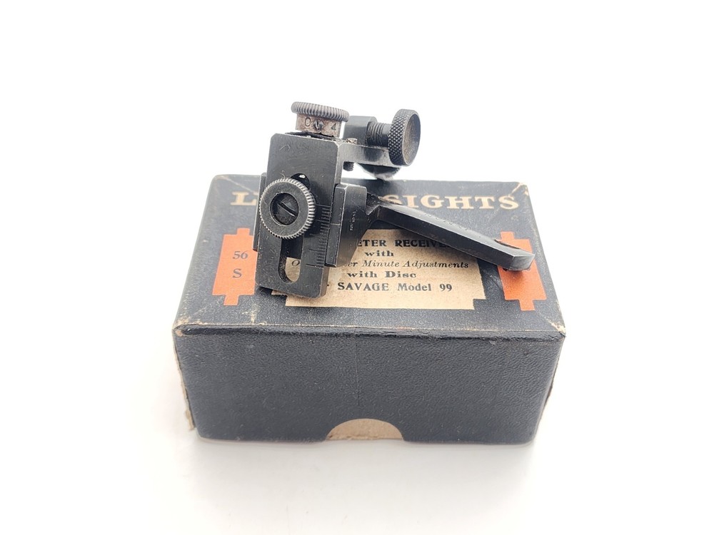 Vintage Savage 1899 Lyman 56 Micrometer Receiver Sight w/Box & Disc