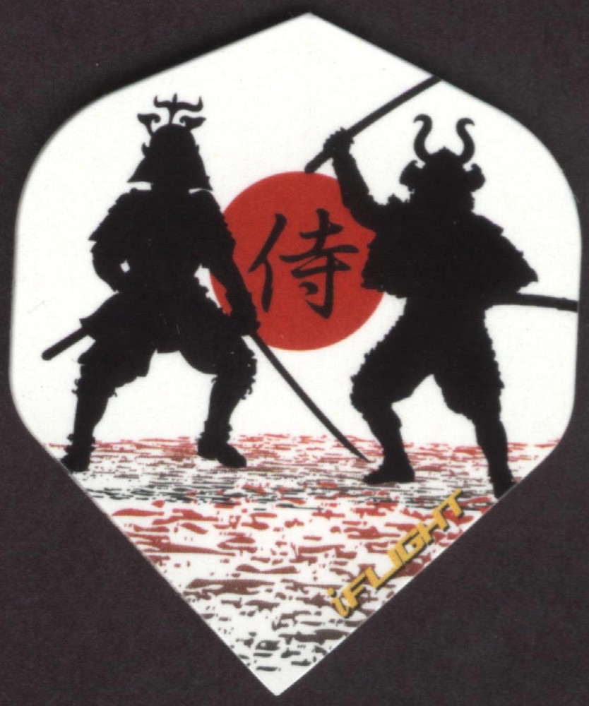 Dueling Samurai Dart Flights: 3 per set