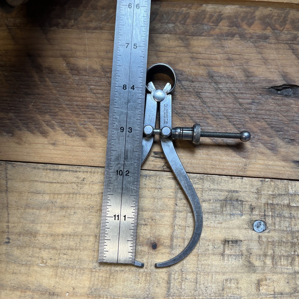 Starrett 4" Outside Spring Nut Caliper 4" leg