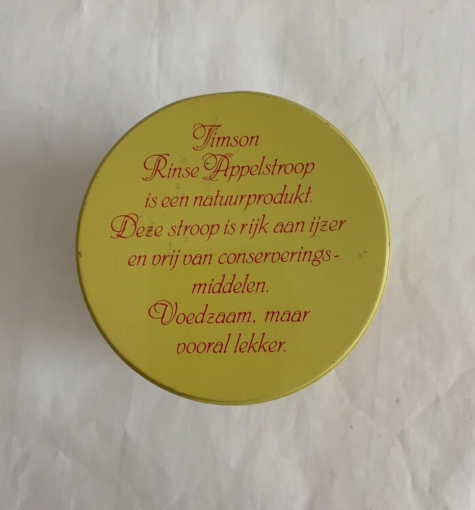 Rinse Appelstroop Tin 3 Inches Tall - EMPTY